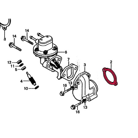 Moteur - Joint de liaison de pompe - GL1000 - GL1100