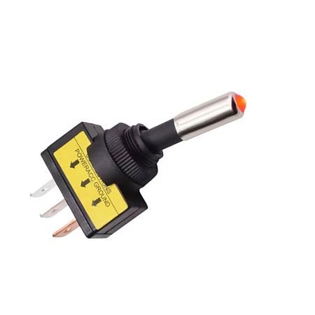 Interrupteur - ON/OFF - cosse plate- Switch - 25A - avec voyant rouge incorporé