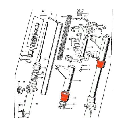 Fourche - Couvercle, guide - 44064-006
