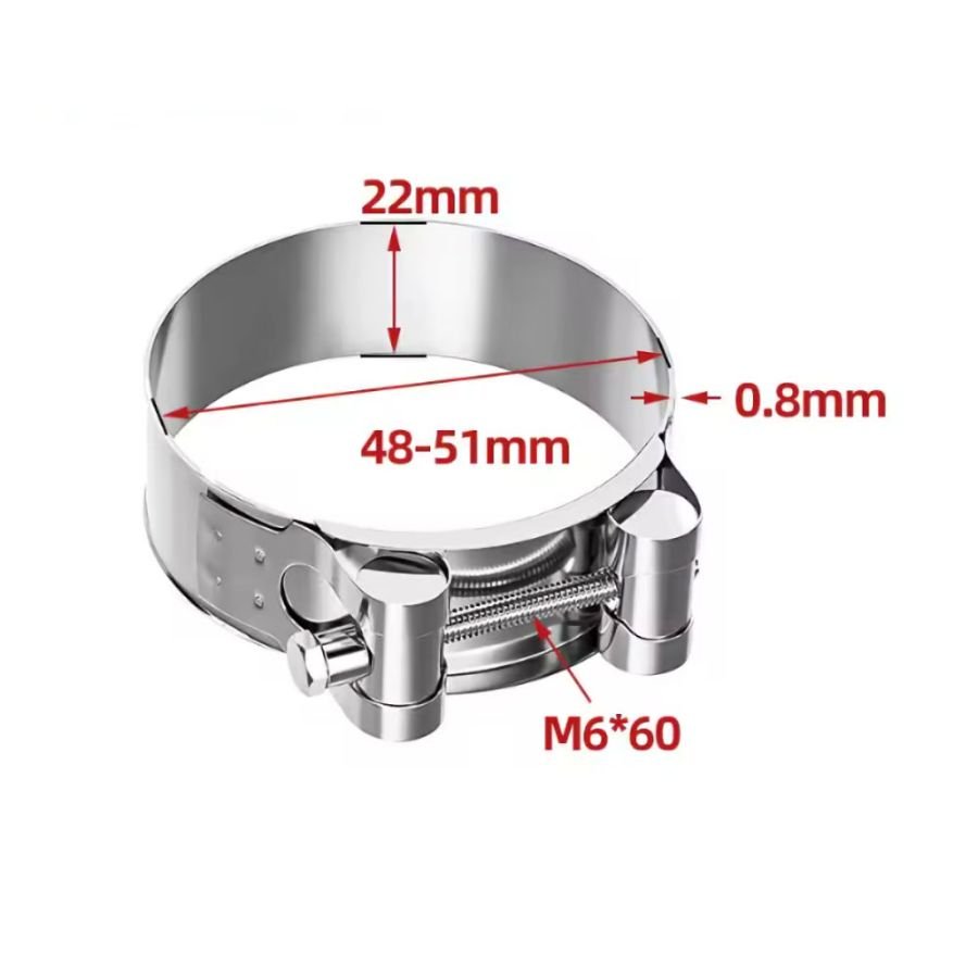 Echappement - Collier Chromé - 48-51 mm (x1)