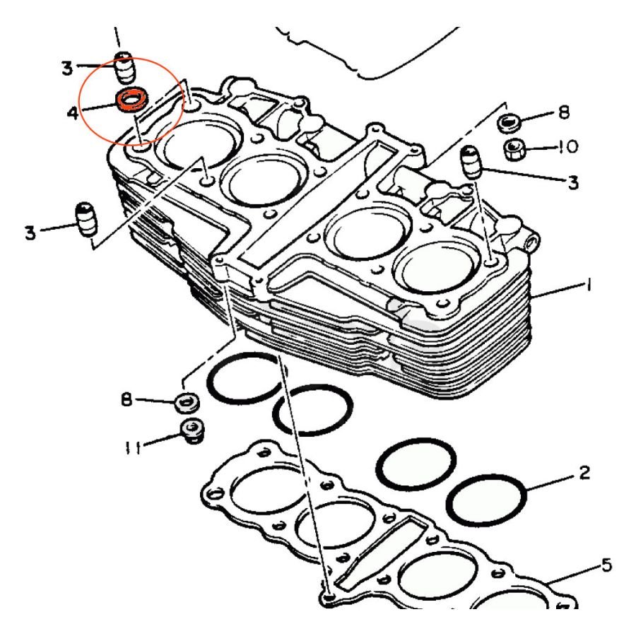 Moteur - Joint de cylindre - 90430-14131