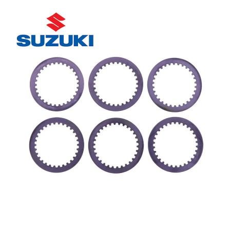 Embrayage - Disques Lisse - (x6) - Origine - 21451-45000 - DR400, GN400, GS400, ...