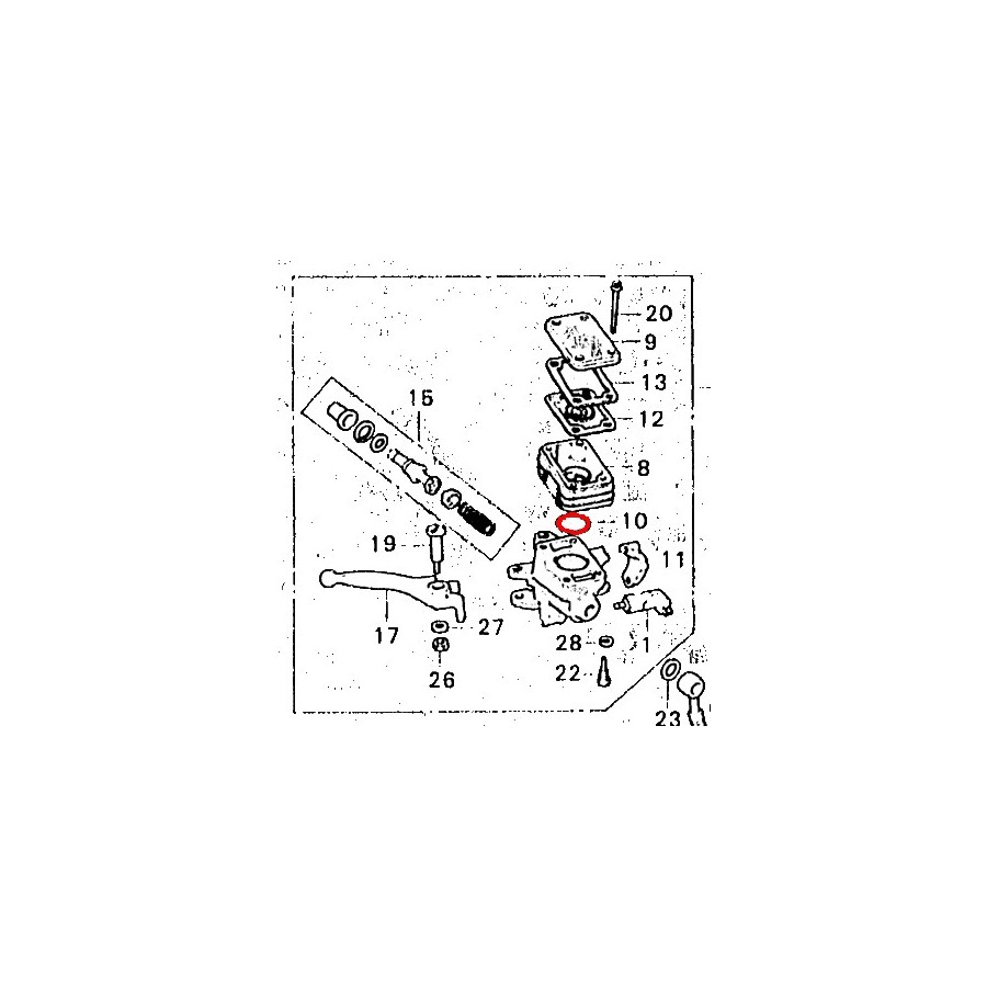 Service Moto Pieces|Frein - Maitre cylindre Avant - Kit de reparation |Maitre cylindre Avant|41,30 €