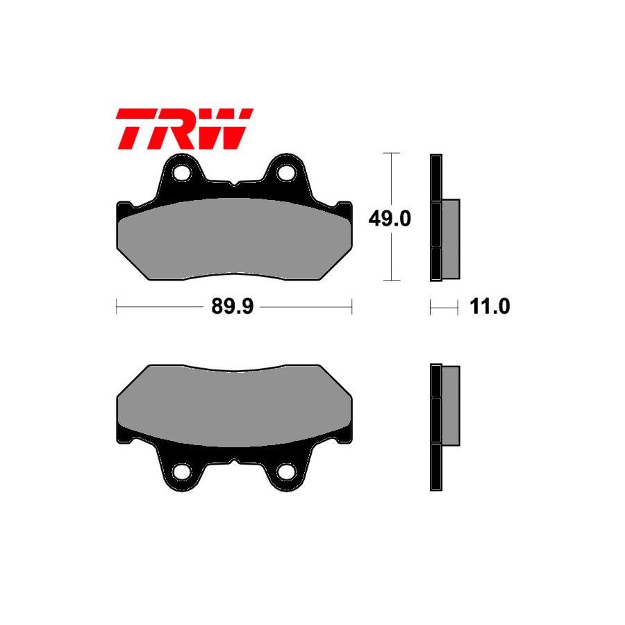 Frein - Jeu de Plaquettes - TRW - standard -