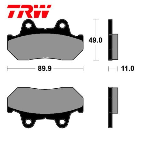 Frein - Jeu de Plaquettes - TRW - standard -
