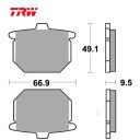 Frein - Jeu de Plaquettes - TRW - Organic