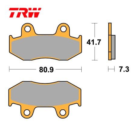 Frein - Jeu de Plaquettes - Semi-Frittée - TRW