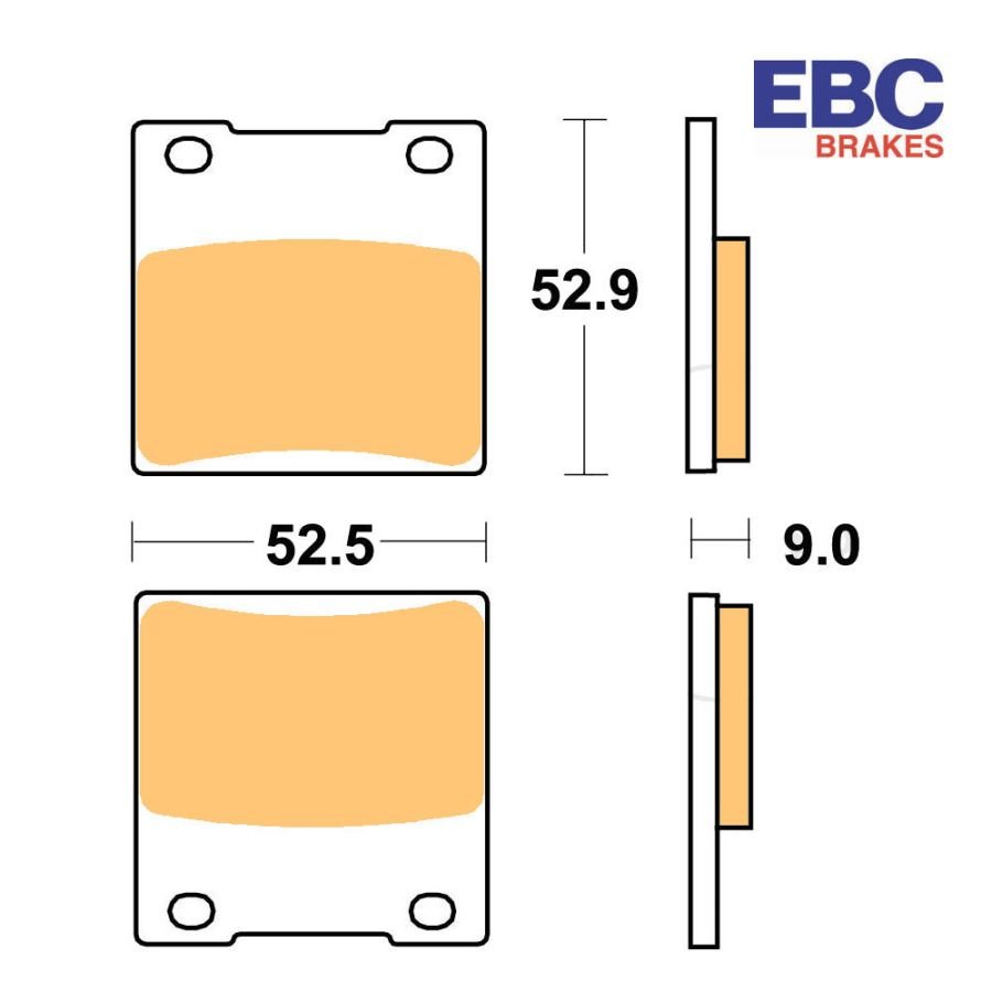 copy ofcopy ofFrein - Jeu de Plaquettes - EBC - FA146 - Organic