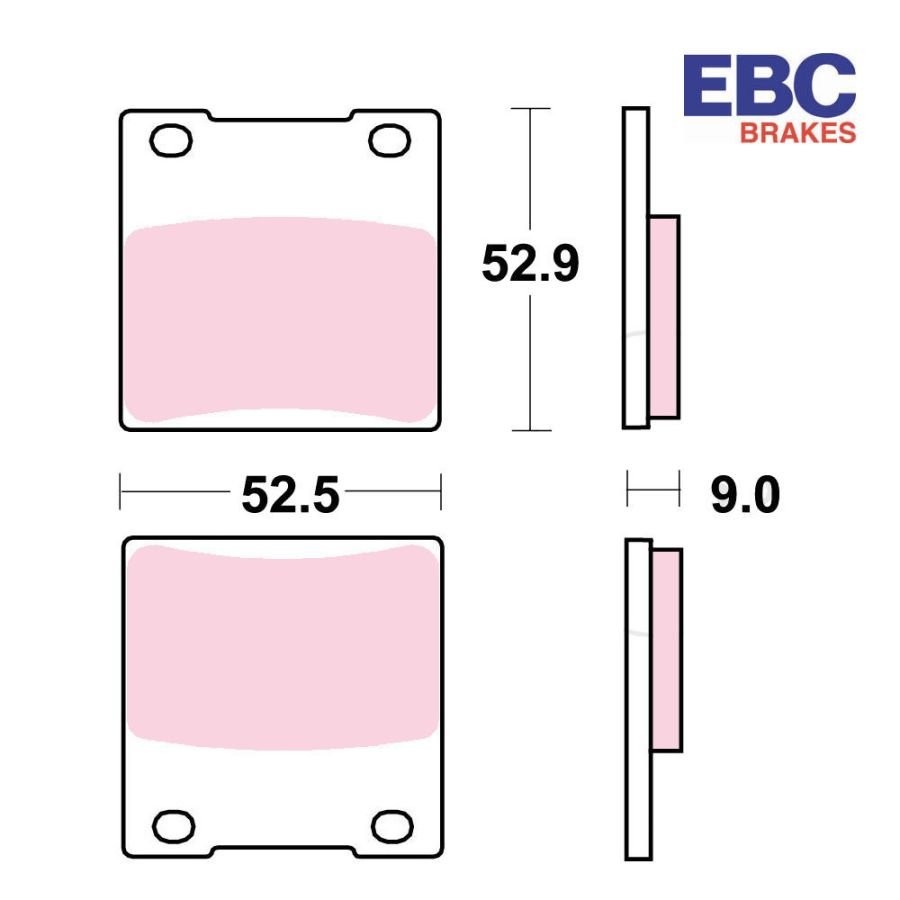 copy ofFrein - Jeu de Plaquettes - EBC - FA146 - Organic