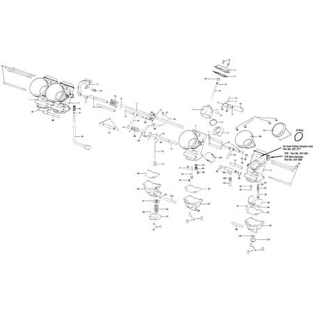 Carburateur - Kit de reparation - Rampe - FCR - 35, 37, 39