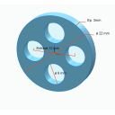 Robinet de reservoir - Kit de reparation : joint ø22.00 mm - 4 trou ø 6mm