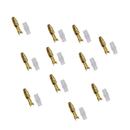 Cosse ronde ø4.00mm - Male a sertir + protection - (x10)