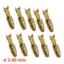 Cosse ronde ø3.40mm - Male a sertir - (x10)