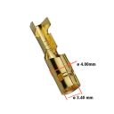 Cosse rondeø3.40 mm - Femelle a sertir + protection - (x10)