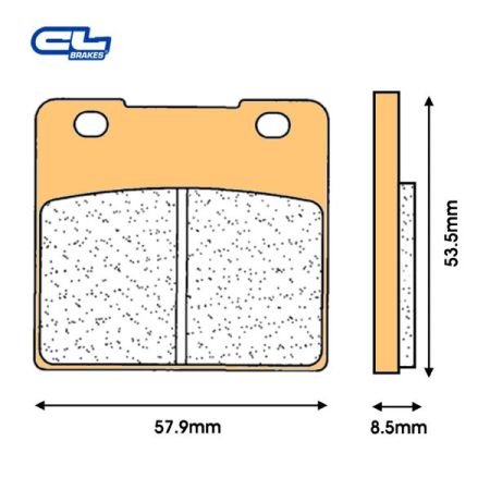 Frein - Jeu de Plaquettes - Carbon Loraine - 2280A3