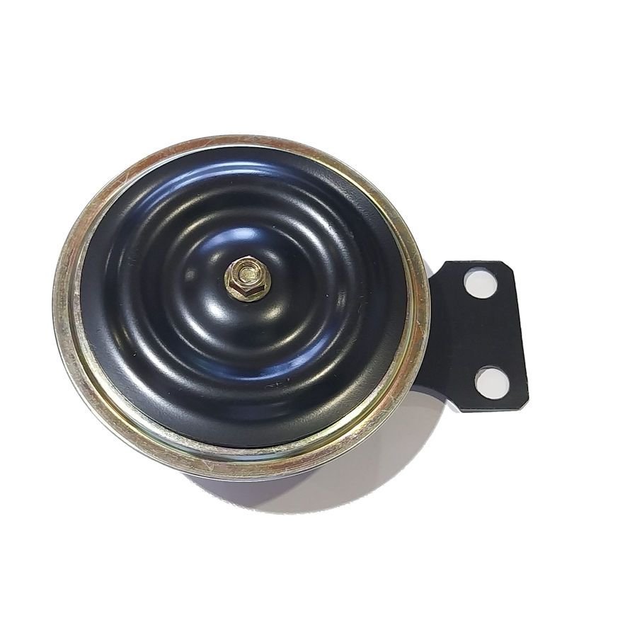 Avertisseur sonore - 6v - Klaxon - Noir/Or - ø 90mm