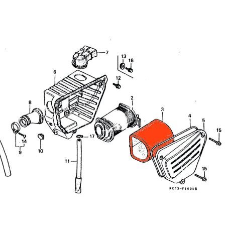 Filtre a Air - Origine - CM125C, CM250C - CB250RS