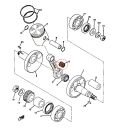 Moteur - Roulement - Cage a aiguille de bielle/piston 933-10112-68 - GT80