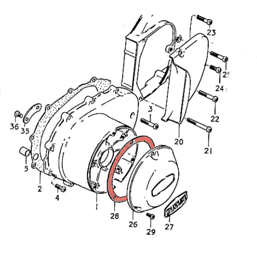 Allumage - Joint de Carter - 11491-31001 - GT750