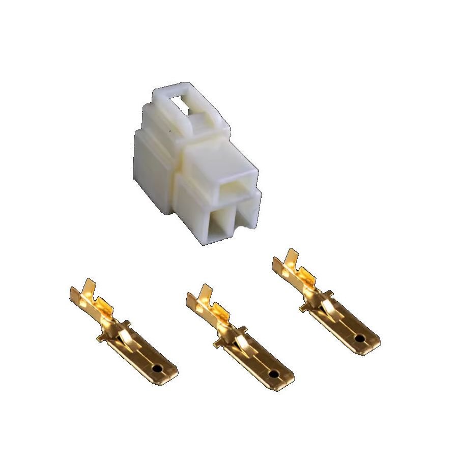 Connecteur - 3 broches males + cosses - (250 Series) - 6.3mm