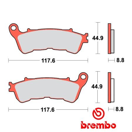 Frein - Jeu de Plaquettes - BREMBO - 07HO57SA