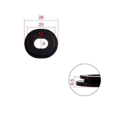 Cache Lateral - Joint caoutchouc de fixation - Silent-bloc - (x1) - CB... CX.. GL.. (24mm)