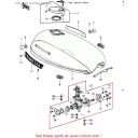 Robinet essence - Kawasaki - KZ1000A - 51023-1018