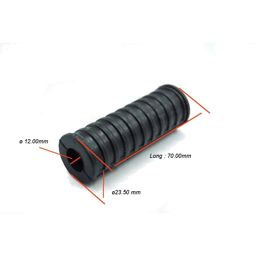 Kick - caoutchouc - universel - ø 12 - ø23.50 mm - lg 70mm