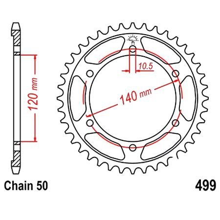 Transmission - Couronne JTR499 -46 dents