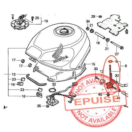Reservoir - robinet - VFR750 - 16901-MZ7-000