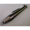 Echappement - Silencieux - Megaphone - (megaton) - Chrome - long 44cm