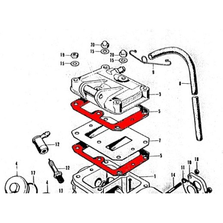 Service Moto Pieces|Moteur - Couvercle culasse - joint - (x1) - CB125K|Couvercle culasse - cache culbuteur|4,90 €