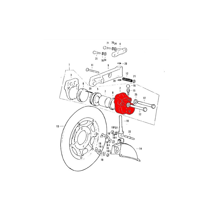 Service Moto Pieces|Frein - Etrier - Axe de plaquette - goupilles - Bleue|Etrier Frein Avant|21,00 €