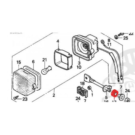 Clignotant - Silent bloc de fixation -