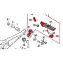 Cale Pied - Arriere - Complet - CB750F, CB900F, CB1100F