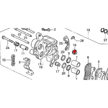 Frein - Etrier - joint - (x1) - Soufflet B 