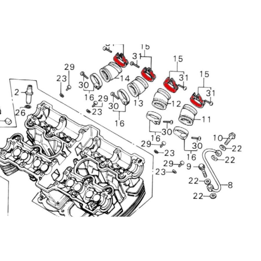 Service Moto Pieces|Frein - Maitre cylindre Avant - Kit de reparation - RD200 - .. - XS400 - ... - SR500|Maitre cylindre Avant|27,60 €