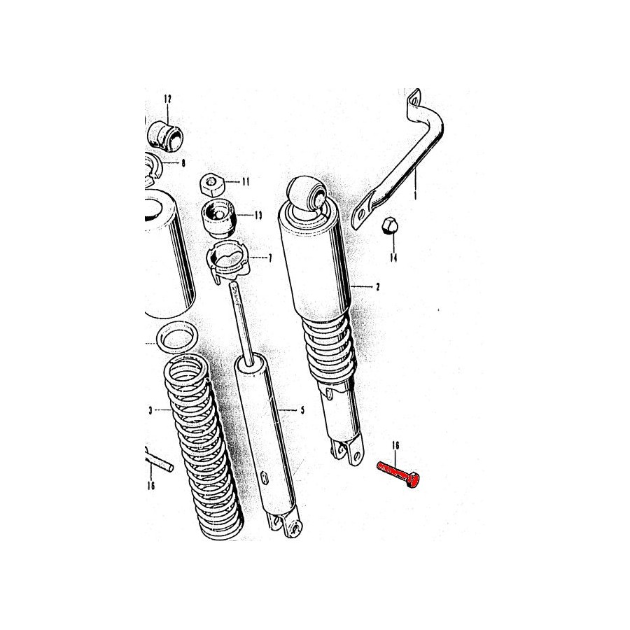 Service Moto Pieces|Amortisseur - YSS - 330mm - Z650B - ZL600 - ... -  |Amortisseur|264,00 €