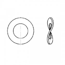 Rondelle elastique - ø8 - Acier zingué - (x10)