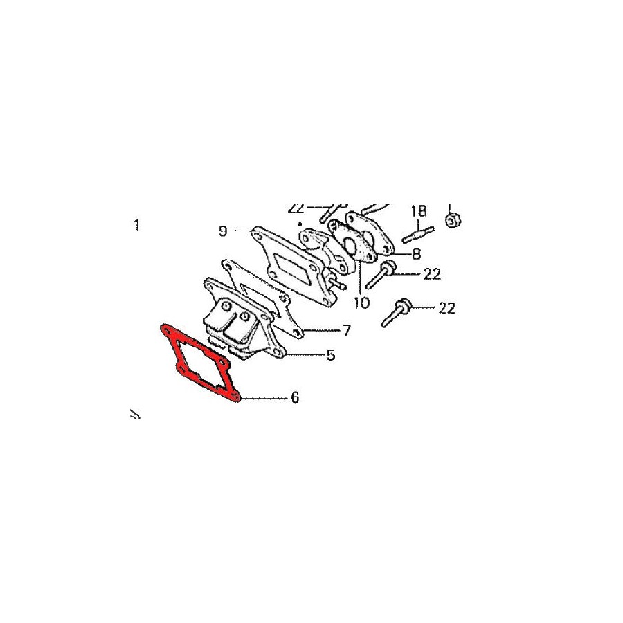 Moteur - Admission - Joint A de valve - MTX50 -