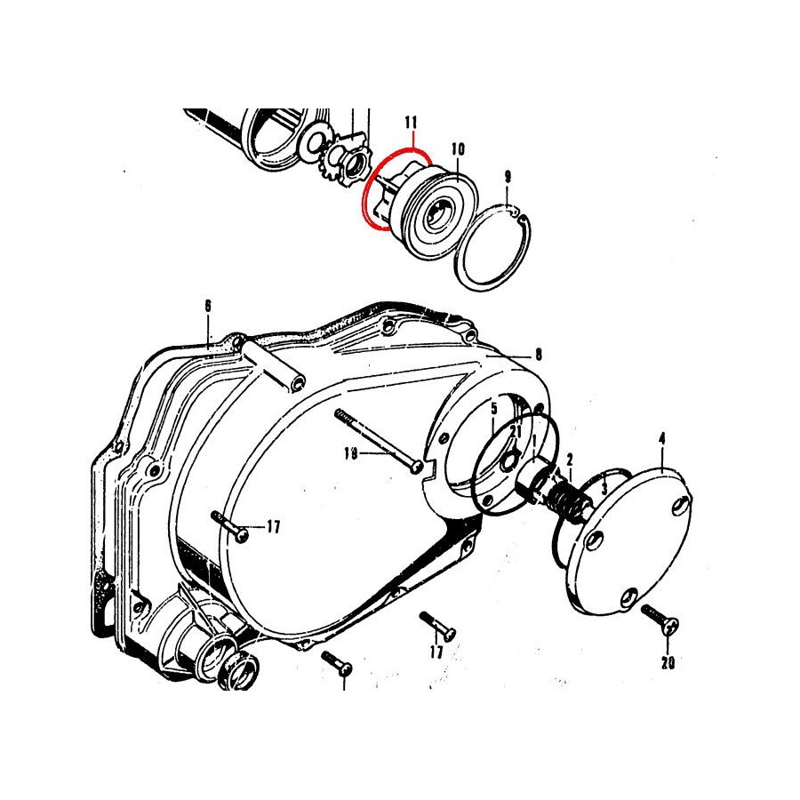 Service Moto Pieces|Moteur - Joint a levre - (spy) - Moteur - KICK - 14x24x8 mm|Kick|3,20 €