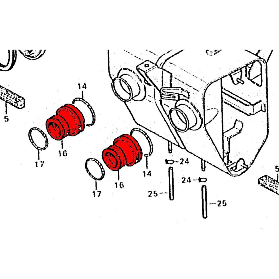 Carburateur - Pipe admission - CB125T - (x1 ) - N'est plus disponible