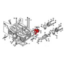 Moteur - Pipe admission - Coté moteur Droit - CB125T