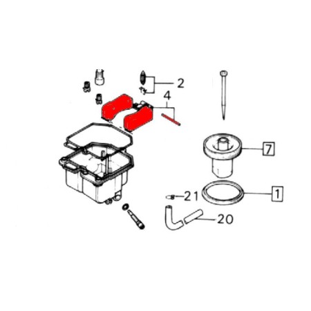 Carburateur - Flotteur - "non reglable" - CB400/750/900 CX500 / GL....